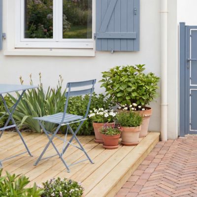 Peinture multi-supports extérieur bleu beau soleil satin GoodHome 2 L
