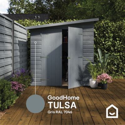 Peinture multi-supports extérieur gris tulsa RAL 7046 satin GoodHome 2 L