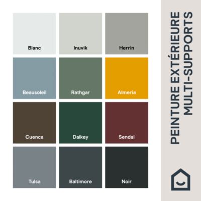 Peinture multi-supports extérieur gris tulsa RAL 7046 satin GoodHome 2 L