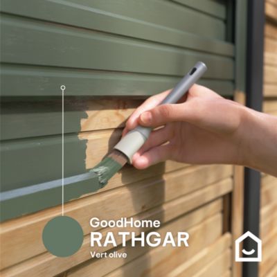 Peinture multi-supports extérieur vert rathgar satin GoodHome 0.5 L