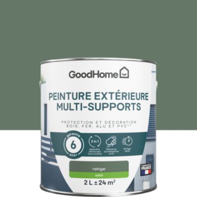 Peinture multi-supports extérieur vert rathgar satin GoodHome 2 L