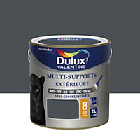Peinture multi supports extérieure garantie 8 ans Dulux Valentine satin gris sombre 2L