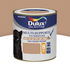 Peinture multi supports extérieure garantie 8 ans Dulux Valentine satin iroko 0,5L