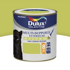Peinture multi supports extérieure garantie 8 ans Dulux Valentine satin vert anis 0,5L