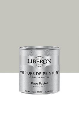 Peinture multisupport murs, plafonds et boiseries Velours de peinture gris coucou de rennes Libéron 0,5L