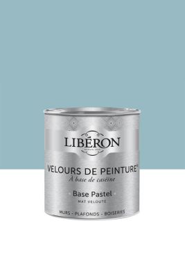 Peinture multisupport murs, plafonds et boiseries Velours de peinture bleu embruns Libéron 0,5L main image 1