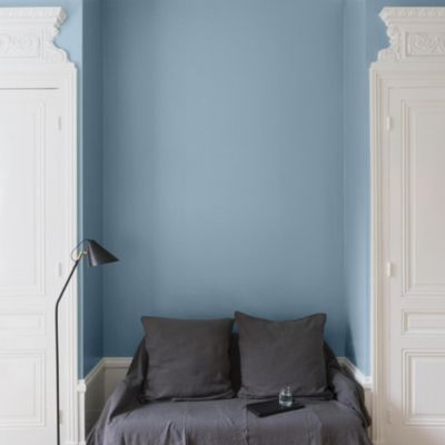 Peinture multisupport murs, plafonds et boiseries Velours de peinture bleu charrette Libéron 0,5L