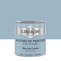 Peinture multisupport murs, plafonds et boiseries Velours de peinture bleu de guède Libéron 0,5L
