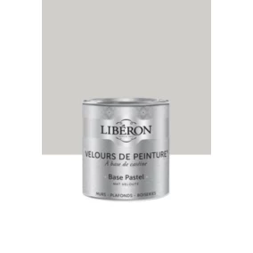 Peinture multisupport murs, plafonds et boiseries Velours de peinture gris crème de topinambour Libéron 0,5L