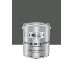 Peinture multisupport murs, plafonds et boiseries Velours de peinture gris fer forgé Libéron 2,5L
