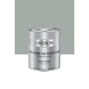 Peinture multisupport murs, plafonds et boiseries Velours de peinture gris grès gris Libéron 2,5L