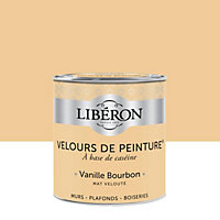 Peinture multisupport murs, plafonds et boiseries Velours de peinture jaune vanille bourbon Libéron 0,5L