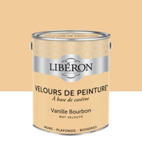 Peinture multisupport murs, plafonds et boiseries Velours de peinture jaune vanille bourbon Libéron 2,5L