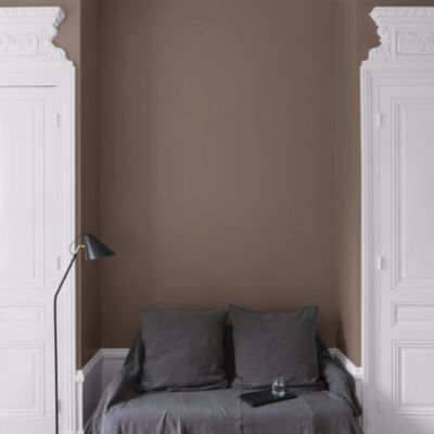 Peinture multisupport murs, plafonds et boiseries Velours de peinture marron brun puce royale Libéron 0,5L