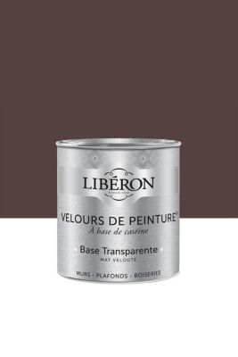 Peinture multisupport murs, plafonds et boiseries Velours de peinture marron palissandre Libéron 0,5L