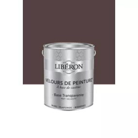Peinture multisupport murs, plafonds et boiseries Velours de peinture marron palissandre Libéron 2,5L