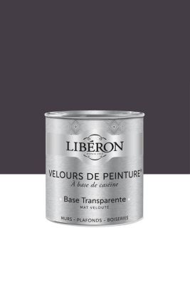 Peinture multisupport murs, plafonds et boiseries Velours de peinture noir vitelote noire Libéron 0,5L