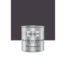 Peinture multisupport murs, plafonds et boiseries Velours de peinture noir vitelote noire Libéron 0,5L