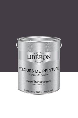 Peinture multisupport murs, plafonds et boiseries Velours de peinture noir vitelote noire Libéron 2,5L