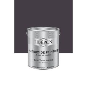 Peinture multisupport murs, plafonds et boiseries Velours de peinture noir vitelote noire Libéron 2,5L