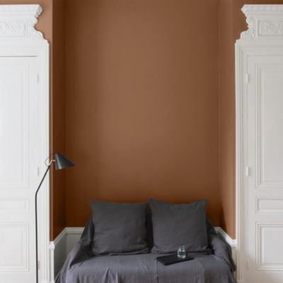 Peinture multisupport murs, plafonds et boiseries Velours de peinture orange pain d'épices Libéron 0,5L