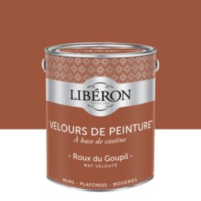 Peinture multisupport murs, plafonds et boiseries Velours de peinture orange roux du goupil Libéron 2,5L
