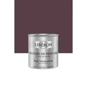 Peinture multisupport murs, plafonds et boiseries Velours de peinture rouge coq au vin Libéron 0,5L