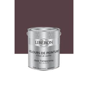 Peinture multisupport murs, plafonds et boiseries Velours de peinture rouge coq au vin Libéron 2,5L