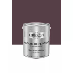 Peinture multisupport murs, plafonds et boiseries Velours de peinture rouge coq au vin Libéron 2,5L
