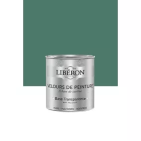 Peinture multisupport murs, plafonds et boiseries Velours de peinture vert feuille d'acanthe Libéron 0,5L