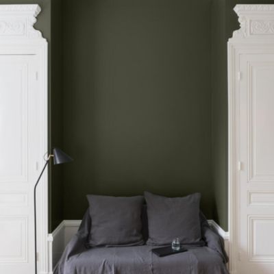 Peinture multisupport murs, plafonds et boiseries Velours de peinture vert kaki barda Libéron 0,5L