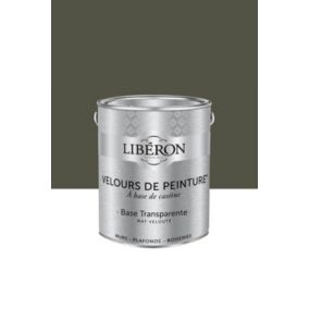 Peinture multisupport murs, plafonds et boiseries Velours de peinture vert kaki barda Libéron 2,5L