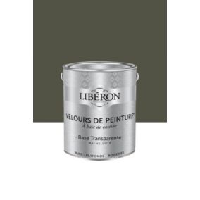 Peinture multisupport murs, plafonds et boiseries Velours de peinture vert kaki barda Libéron 2,5L