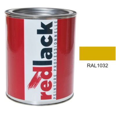 Peinture Multisupport - RAL 1032 - Jaune genêt - Mat - 1L - Redlack - RAL1032