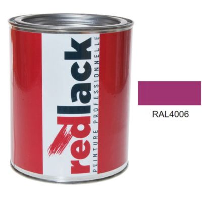 Peinture Multisupport - RAL 4006 - Pourpre signalisation - Mat - 1L - Redlack - RAL4006