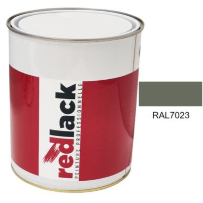 Peinture Multisupport - RAL 7023 - Gris béton - Brillant - 3L -  Redlack - RAL7023