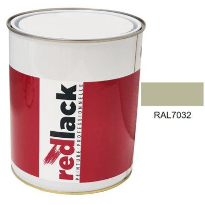 Peinture Multisupport - RAL 7032 - Gris silex - Brillant - 3L -  Redlack - RAL7032
