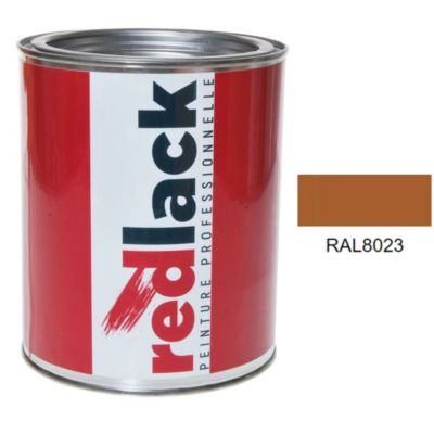 Peinture Multisupport - RAL 8023 - Brun orangé - Satiné - 1L - Redlack - RAL8023