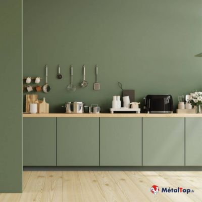 Peinture Mur Cuisine - Gris noir - RAL 7021 - 1 L - Métaltop