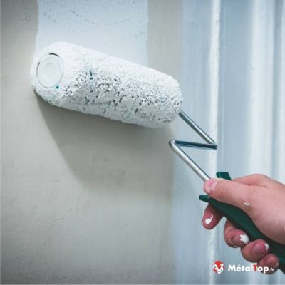 Peinture Mur Et Plafond - Ivoire - Ton pierre - RAL 1015 - 5 L - Métaltop