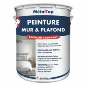 Peinture Mur Et Plafond - Metaltop -  Brun rouge - Pot 1L