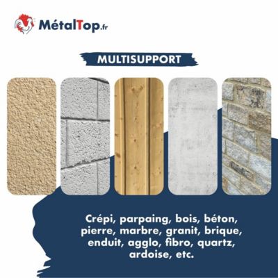 Peinture Mur Exterieur - Bleu clair - RAL 5012 - 15 L - Métaltop