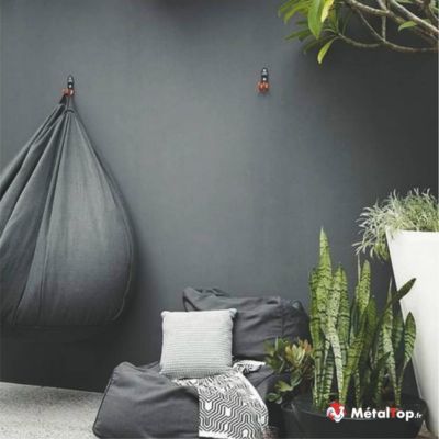 Peinture Mur Exterieur - Gris fenêtre - RAL 7040 - 1 L - Métaltop