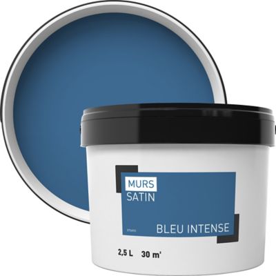 Peinture Murale Bleu Intense Satin 2 5l Castorama