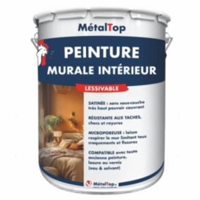 Peinture Murale Interieur - Metaltop -  Jaune colza - Pot 5L