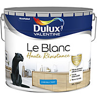 Peinture murale le Blanc Dulux Valentine haute résistance mat blanc 10L