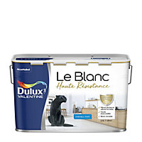 Peinture murale le Blanc Dulux Valentine haute résistance mat blanc 2,5L