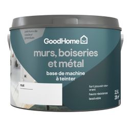Peinture murs, boiseries et métal mat base 1 GoodHome 2,5L