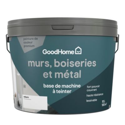 Peinture murs, boiseries et métal intérieur GoodHome Velours base C 10L