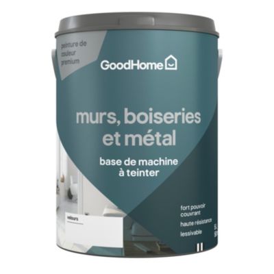 Peinture murs, boiseries et métal intérieur GoodHome Velours base C 5L